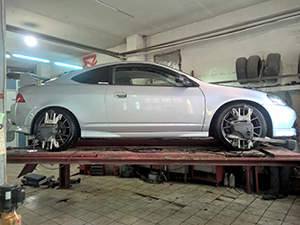 Сход-развал Acura RSX: фото работ автосервиса Джапан-Кар в Санкт-Петербурге №2
